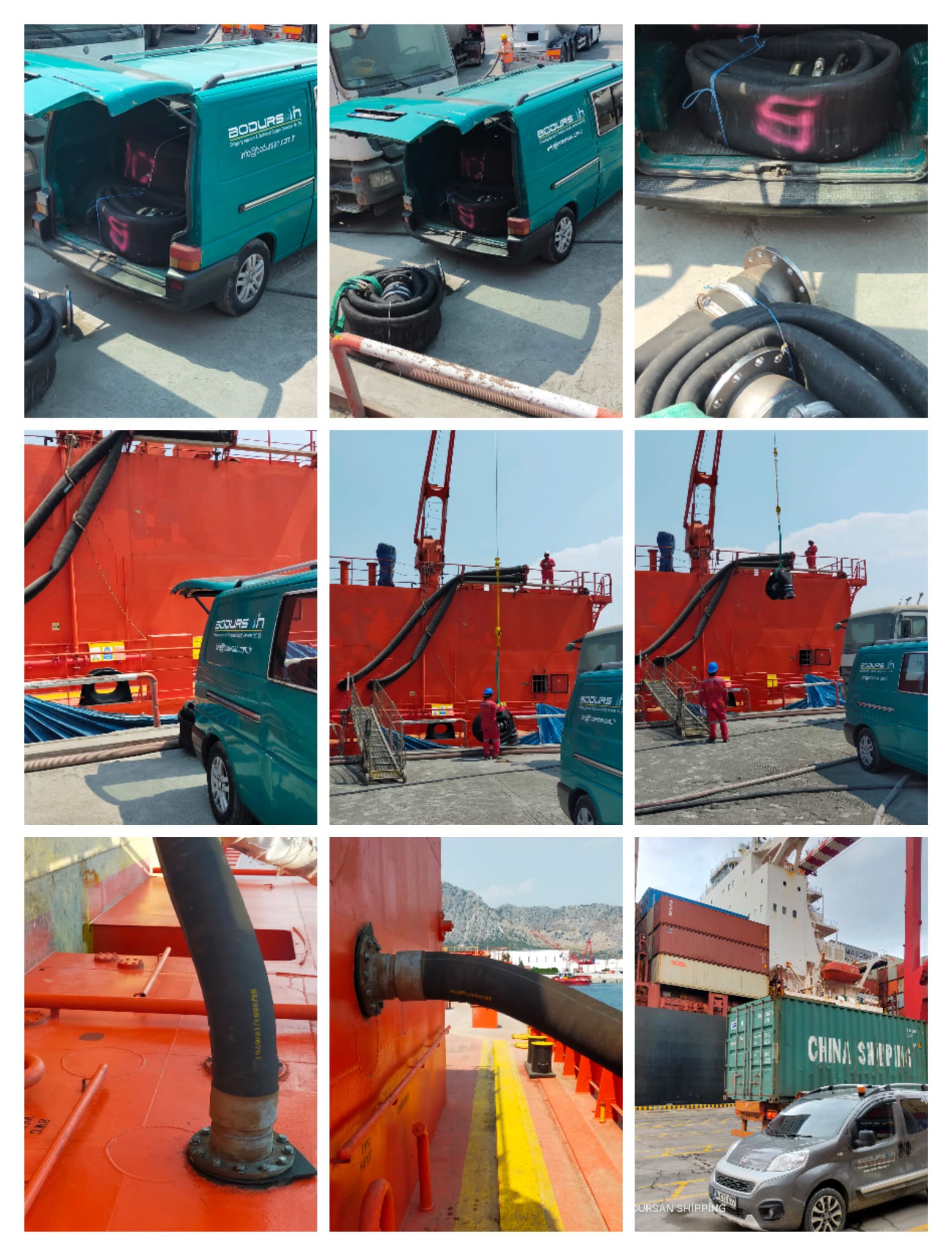 Ship CEMENT LOADİNG AND DİSCHARGİNG HOSES AND PİPE